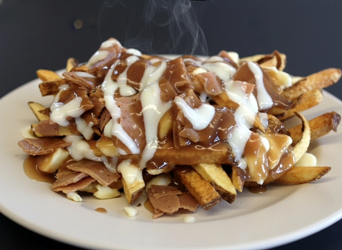 Delicious Donair Poutine at Flame and Bite in Bowness, Calgary, AB